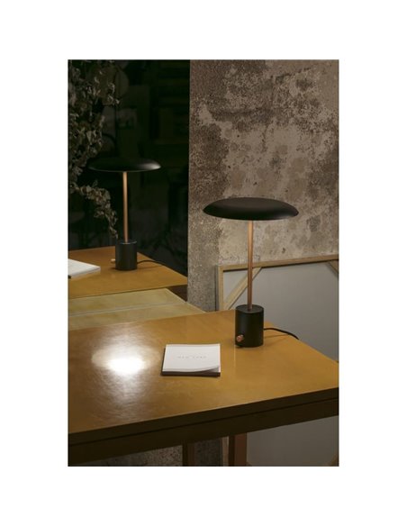 Lampe de table LED HOSHI en forme de champignon 12 W 2700 K multicolore