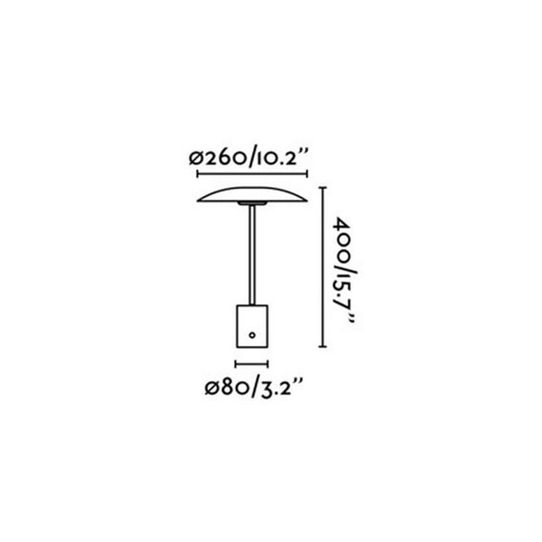Lámpara de sobremesa LED HOSHI, forma de seta, 12W 2700K, varios colores