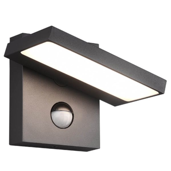 HORTON 226369142 Luminária de parede LED para exterior com sensor de movimento