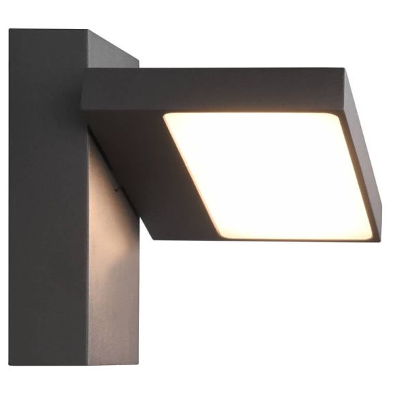 Luminária de parede externa LED HORTON com abajur ajustável incl. 1x8W LED 1000Lm 3000K IP54 jardim/externo 226360142