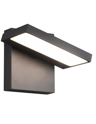 Aplique de pared LED para exterior HORTON pantalla orientable incl.1x8W LED 1000Lm 3000K IP54 jardin/exterior 226360142