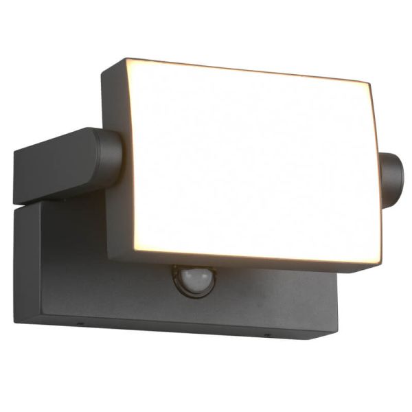 Applique murale d'extérieur LED réglable KANSAS avec détecteur de mouvement 10 W 1 000 lm 3 000 K IP54 246869142