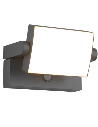 Applique murale d'extérieur LED réglable KANSAS avec détecteur de mouvement 10 W 1 000 lm 3 000 K IP54 246869142
