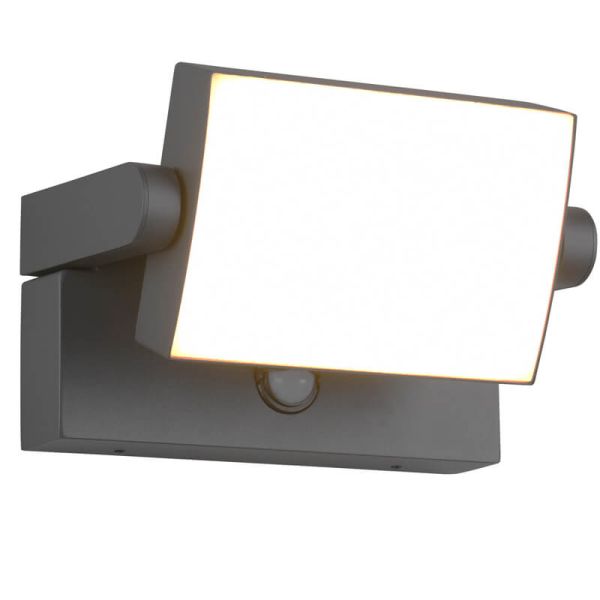 Applique murale d'extérieur LED réglable KANSAS avec détecteur de mouvement 10 W 1 000 lm 3 000 K IP54 246869142