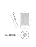 Lámpara de sobremesa pantalla de bambú LAURENT Ø14cm bombilla excl. 1x E27 max. 10W IP20