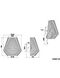 Aplique de pared natural LIRA batería recargable USB y función táctil 4 niveles 1,5W 140lm 3000K IP20