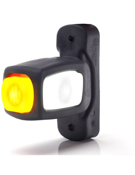 Cuerno LED corto Neon con logo WAS Ambar - Blanco - Rojo 12V 24V A R1 SM1 W62N Logo | LeonLeds