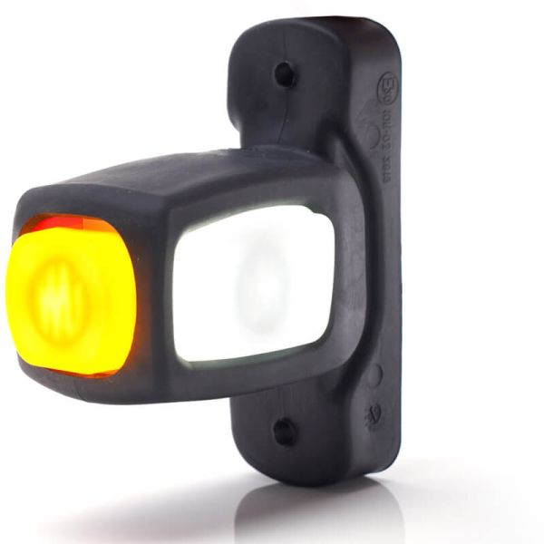 Klaxon néon LED court avec logo WAS Ambre - Blanc - Rouge 12V 24V A R1 SM1 W62N Logo | LeonLeds