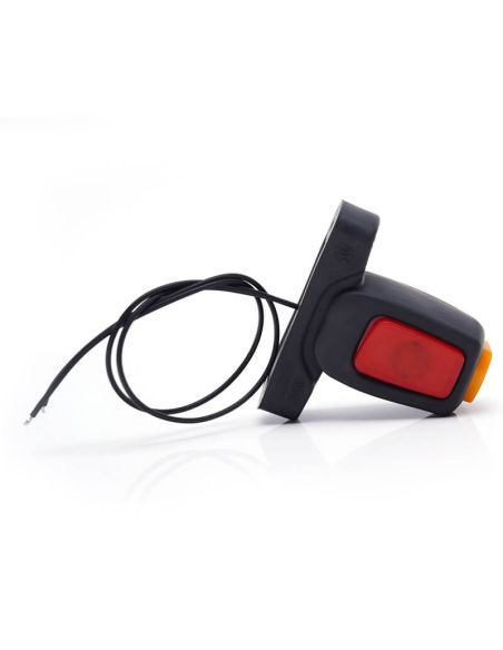 Klaxon néon LED court avec logo WAS Ambre - Blanc - Rouge 12V 24V A R1 SM1 W62N Logo | LeonLeds