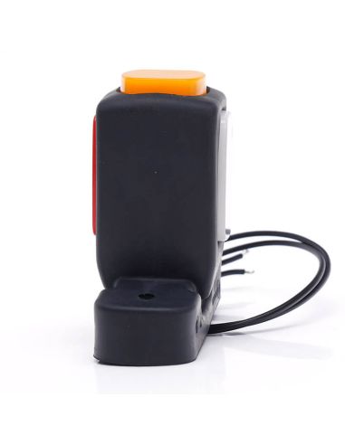 Klaxon néon LED court avec logo WAS Ambre - Blanc - Rouge 12V 24V A R1 SM1 W62N Logo | LeonLeds