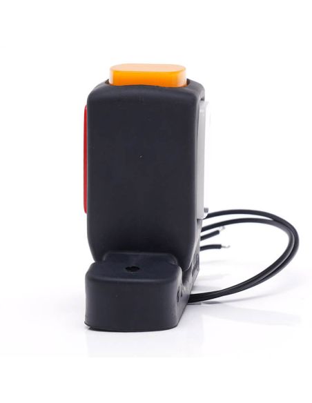 Cuerno LED corto Neon con logo WAS Ambar - Blanco - Rojo 12V 24V A R1 SM1 W62N Logo | LeonLeds