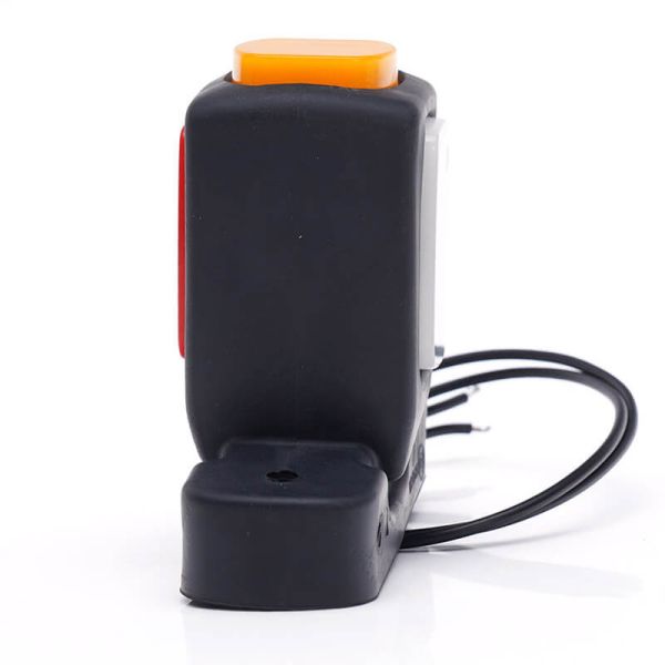 Klaxon néon LED court avec logo WAS Ambre - Blanc - Rouge 12V 24V A R1 SM1 W62N Logo | LeonLeds