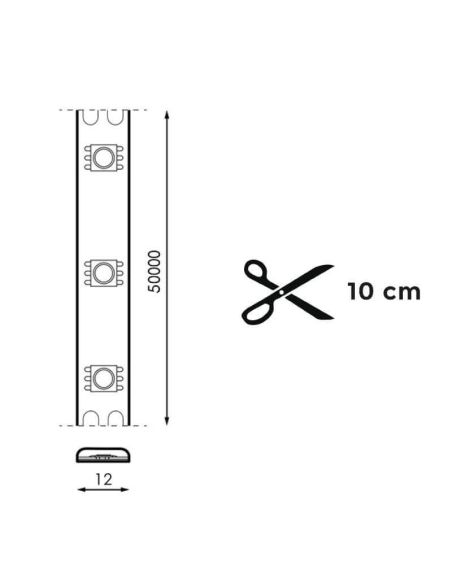 Tira LED 220V corte 10Cm 17W/m IP67 - 20 Metros Ruzok | LeonLeds