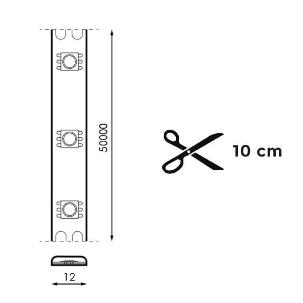 Tira LED 220V corte 10Cm 17W/m IP67 - 20 Metros Ruzok | LeonLeds