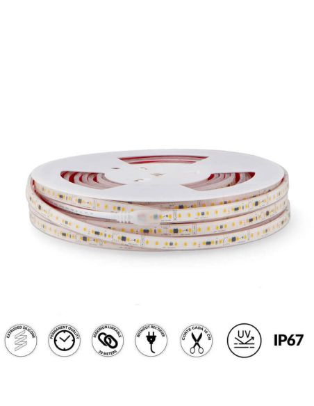 Tira LED 220V corte 10Cm 17W/m IP67 - 20 Metros Ruzok | LeonLeds