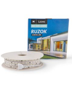 Tira LED 220V corte cada 10Cm IP67 12W/m 20 Metros SMD2835 Sin Rectificador Ruzok 1560Lm/m 2