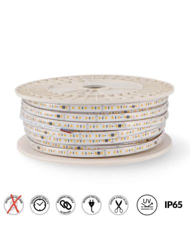 Fita LED 220V cortada a cada 10Cm...