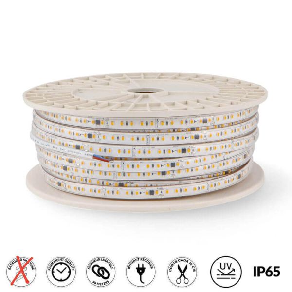 Tira LED 220V corte cada 10Cm 17W/m 50 Metros SMD2835 Sin Rectificador Bergamo | LeonLeds