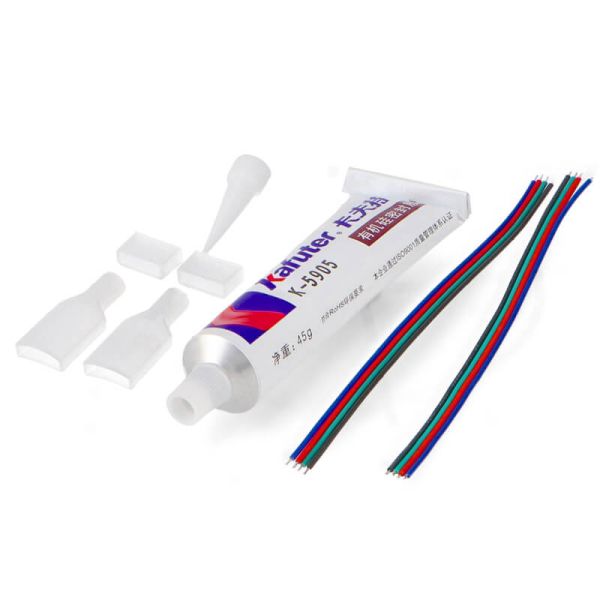 Câble adaptateur pour bande LED RGB Bergamo 220 V AC - Avec accessoires d'installation LM0043