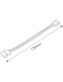 Doble Conector Rápido para Tira LED RGB SMD5050 - 12/24V y 4 Pin - 17Cm Cable