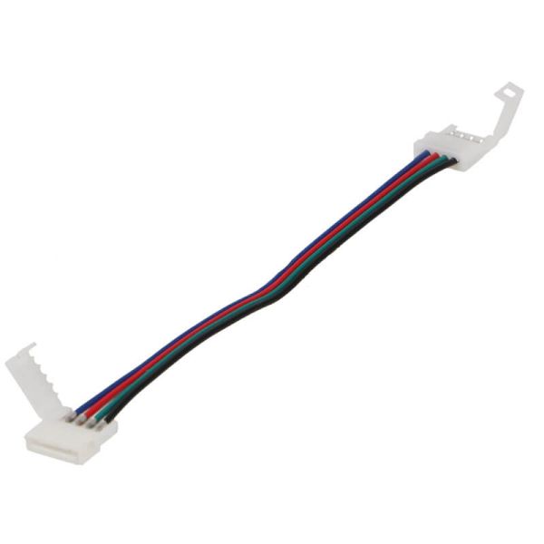 Doble Conector Rápido para Tira LED RGB SMD5050 - 12/24V y 4 Pin - 17Cm