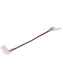 Connecteur rapide double pour bande LED monochrome SMD5050 - Installation sans soudure Câble 17 cm | LeonLeds