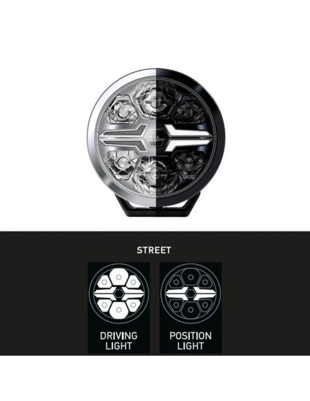 Phare à LED 9 pouces homologué Blade 9" Feu de position blanc et longue portée R10 R149 R148 25 points 1FJ 357 199-001