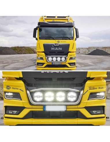 Camion avec phare à LED de 9 pouces, feu de position blanc homologué Blade 9" et longue portée R10 R149 R148 25 points
