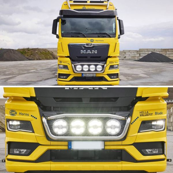 Camion avec phare à LED de 9 pouces, feu de position blanc homologué Blade 9" et longue portée R10 R149 R148 25 points