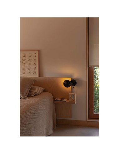 Lámpara con pinza BELA, para sobremesa o cualquier mueble, E27, varios colores