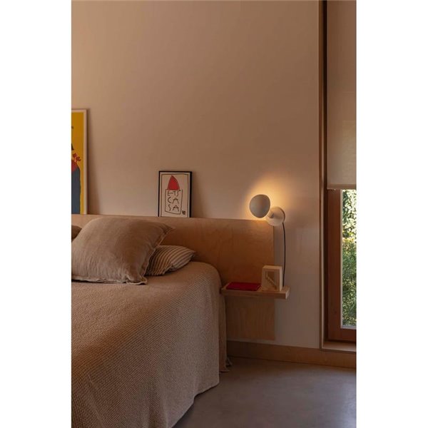 Lámpara con pinza BELA, para sobremesa o cualquier mueble, E27, varios colores