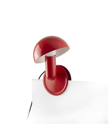 Lámpara con pinza BELA, para sobremesa o cualquier mueble, E27, varios colores
