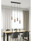 Ambiente Lámpara vintage colgante metálica Tosh 4xE27 de Trio Lighting| medidas para salon entrada| LeonLeds Iluminación