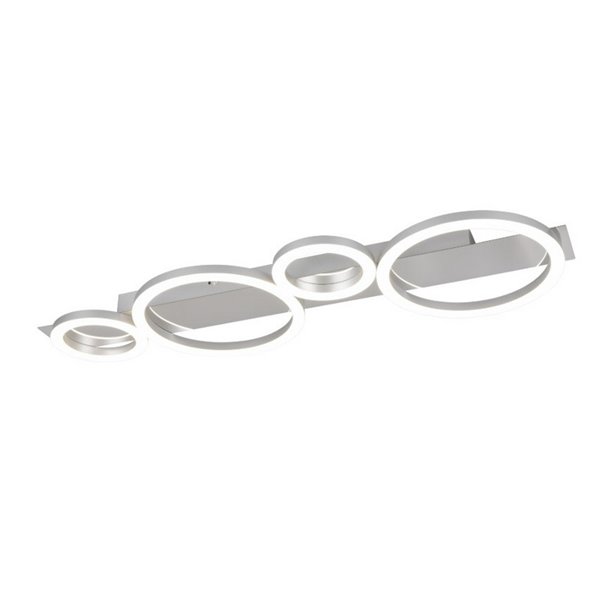 Plafonnier ou applique murale LED LUMOS avec détails en cercles 26,5 W 3300 lm 4000 K IP20 blanc