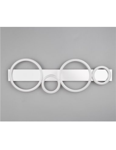 Luminária de teto ou parede LED LUMOS com detalhe de círculos 26,5W 3300lm 4000K IP20 branco