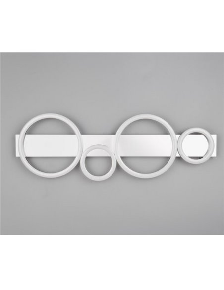 Luminária de teto ou parede LED LUMOS com detalhe de círculos 26,5W 3300lm 4000K IP20 branco