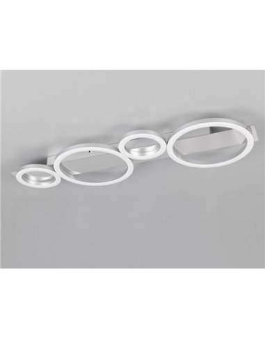 Plafón de techo o aplique de pared LED LUMOS detalle circulos 26,5W 3300lm 4000K IP20 blanco