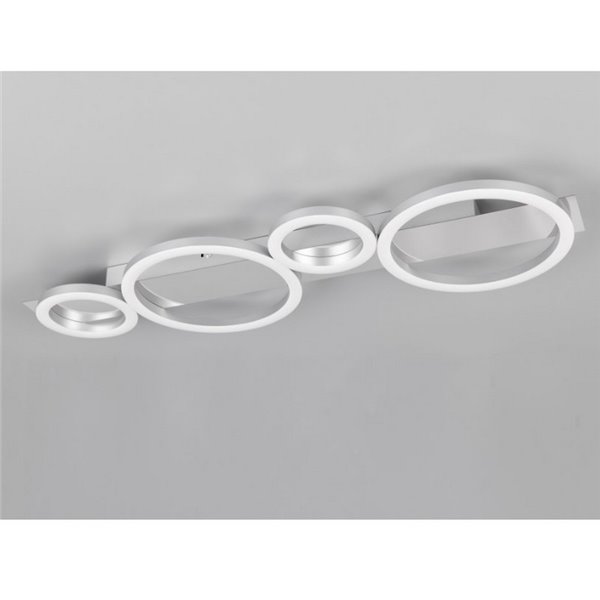 Plafonnier ou applique murale LED LUMOS avec détails en cercles 26,5 W 3300 lm 4000 K IP20 blanc