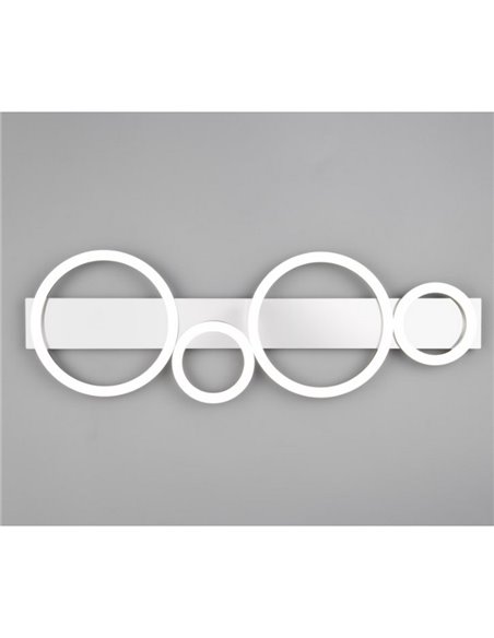 Plafón de techo o aplique de pared LED LUMOS detalle circulos 26,5W 3300lm 4000K IP20 blanco