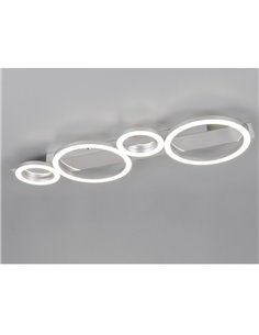 Plafón de techo o aplique de pared LED LUMOS detalle circulos 26,5W 3300lm 4000K IP20 blanco 2