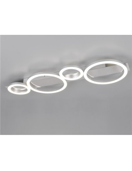 Plafón de techo o aplique de pared LED LUMOS detalle circulos 26,5W 3300lm 4000K IP20 blanco