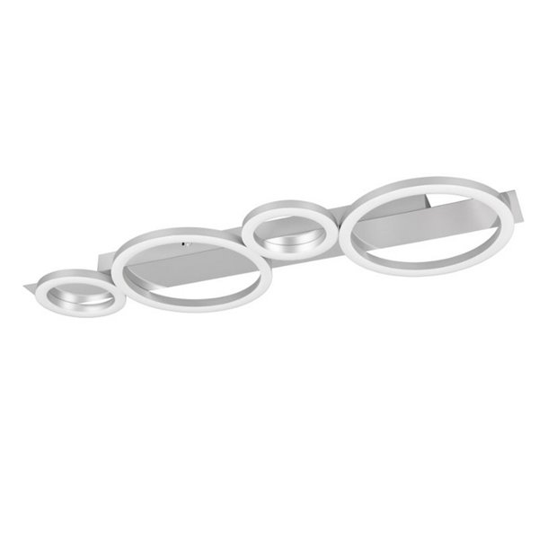 Plafonnier ou applique murale LED LUMOS avec détails en cercles 26,5 W 3300 lm 4000 K IP20 blanc