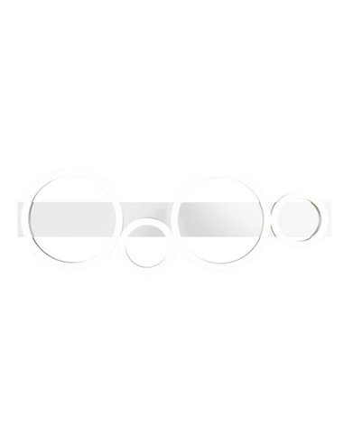 Plafón de techo o aplique de pared LED LUMOS detalle circulos 26,5W 3300lm 4000K IP20 blanco