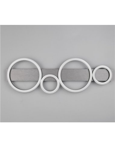 Luminária de teto ou parede LED LUMOS com círculos de luz 26,5W 3300lm 4000K IP20 branco