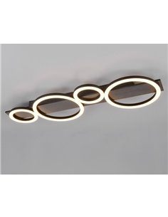 Plafón de techo LED o aplique de pared LUMOS con circulos luminosos 26,5W 3300lm 4000K IP20 blanco 2