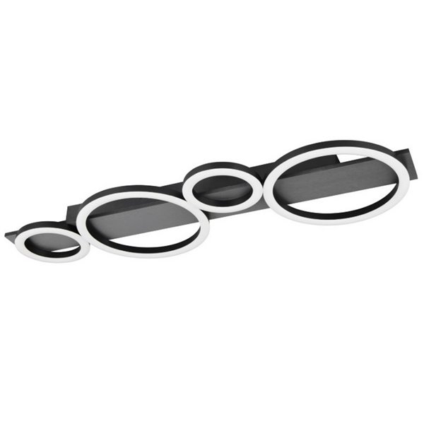 Plafonnier ou applique LED LUMOS avec cercles lumineux 26,5W 3300lm 4000K IP20 blanc