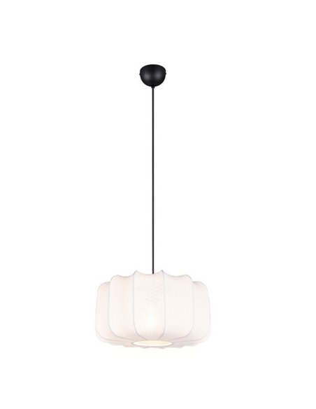 Lámpara de techo pantalla de tela MADELINE Ø40cm altura ajustable bombilla excl. 1x E27 max. 10W IP20