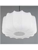 Lámpara de techo pantalla de tela MADELINE Ø40cm altura ajustable bombilla excl. 1x E27 max. 10W IP20
