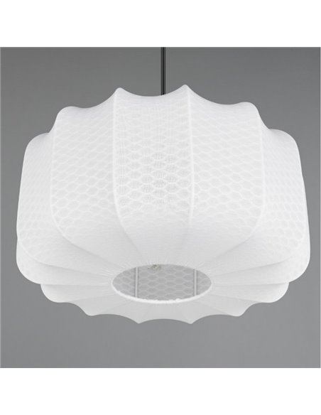 Lámpara de techo pantalla de tela MADELINE Ø40cm altura ajustable bombilla excl. 1x E27 max. 10W IP20