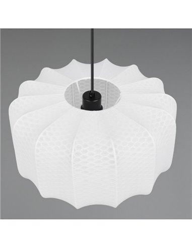 Lámpara de techo pantalla de tela MADELINE Ø40cm altura ajustable bombilla excl. 1x E27 max. 10W IP20